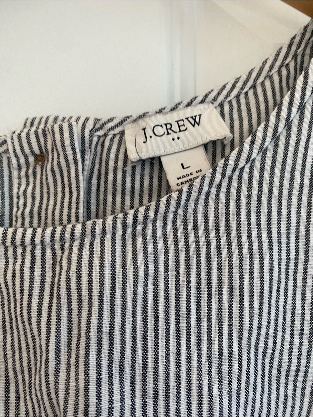 J. Crew Striped Gray Tank Top - Picture 5 of 7